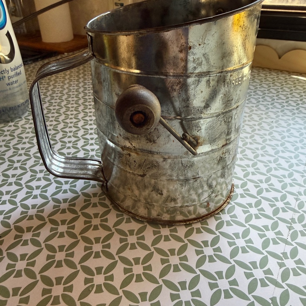 Vintage Metal Flour Sifter